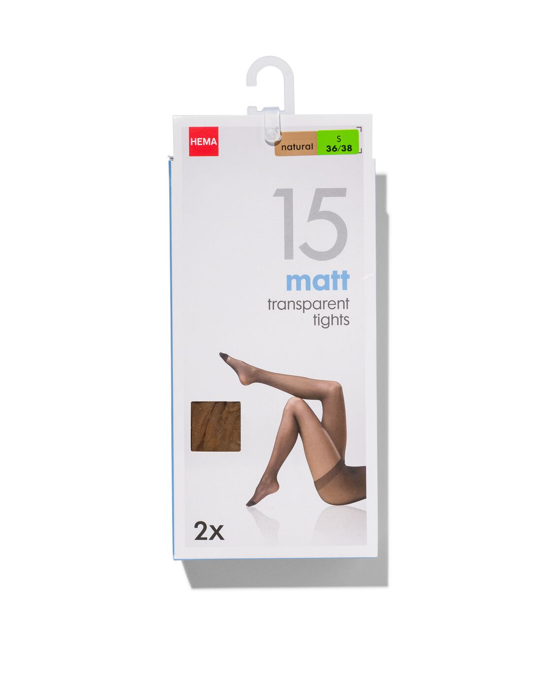 Pantys Mat 15denier - 2 Stuks