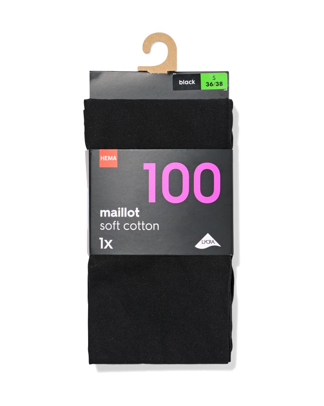 Dames Maillot 100denier Katoen