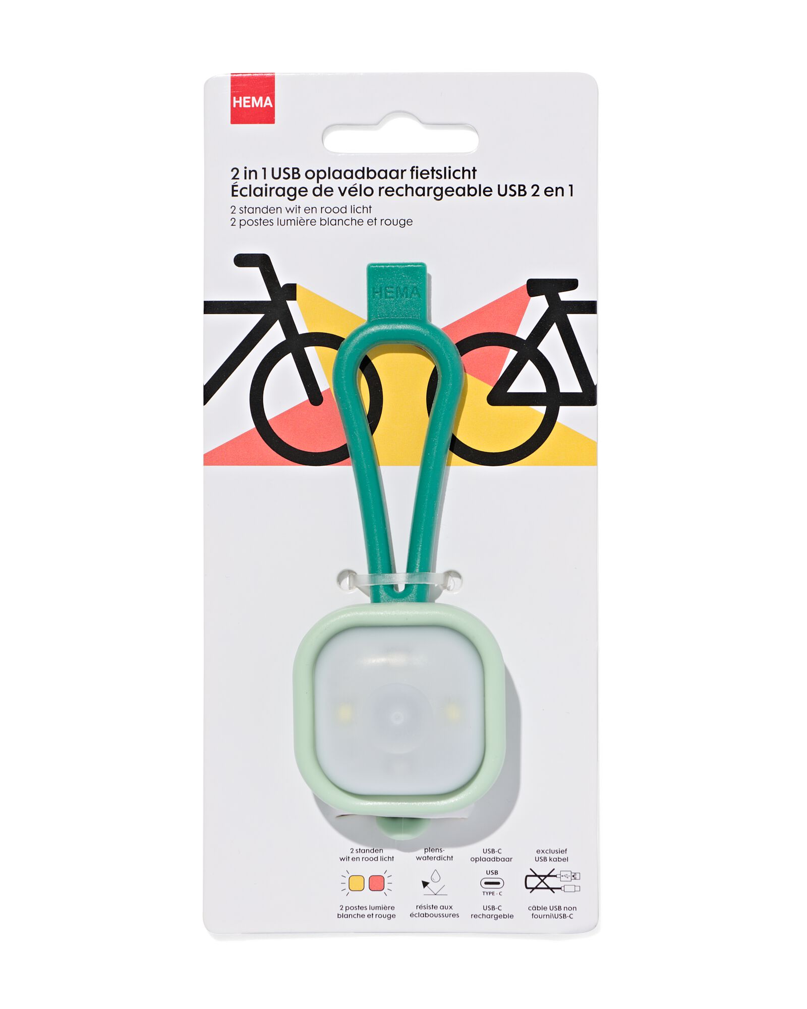HEMA USB Fietslampje Voor- En Achter