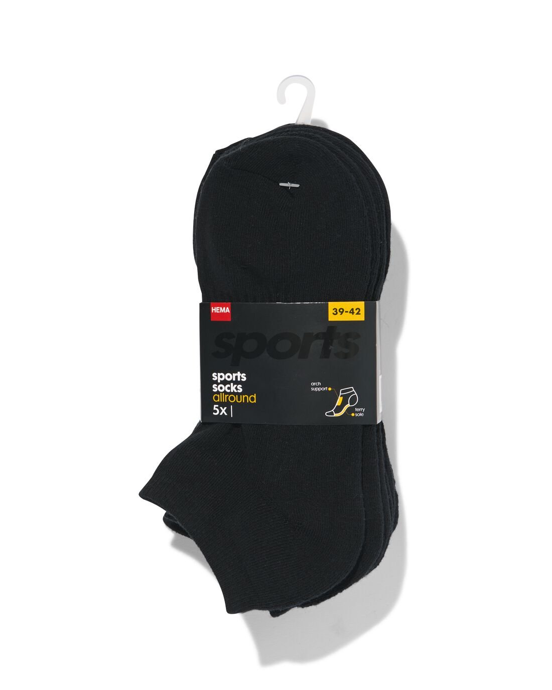 Heren Enkelsokken Sport - 5 Paar