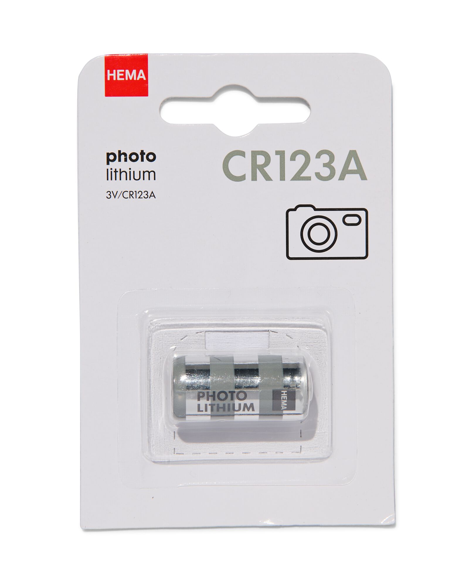 HEMA CR123A Photo Lithium Batterij