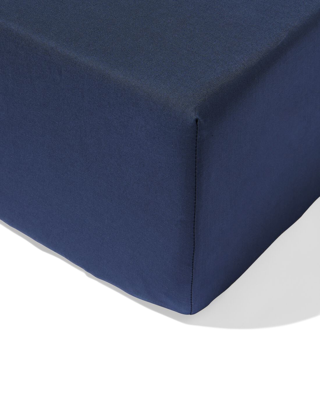 HEMA Hoeslaken 80x200cm Zacht Katoen Donkerblauw (donkerblauw)