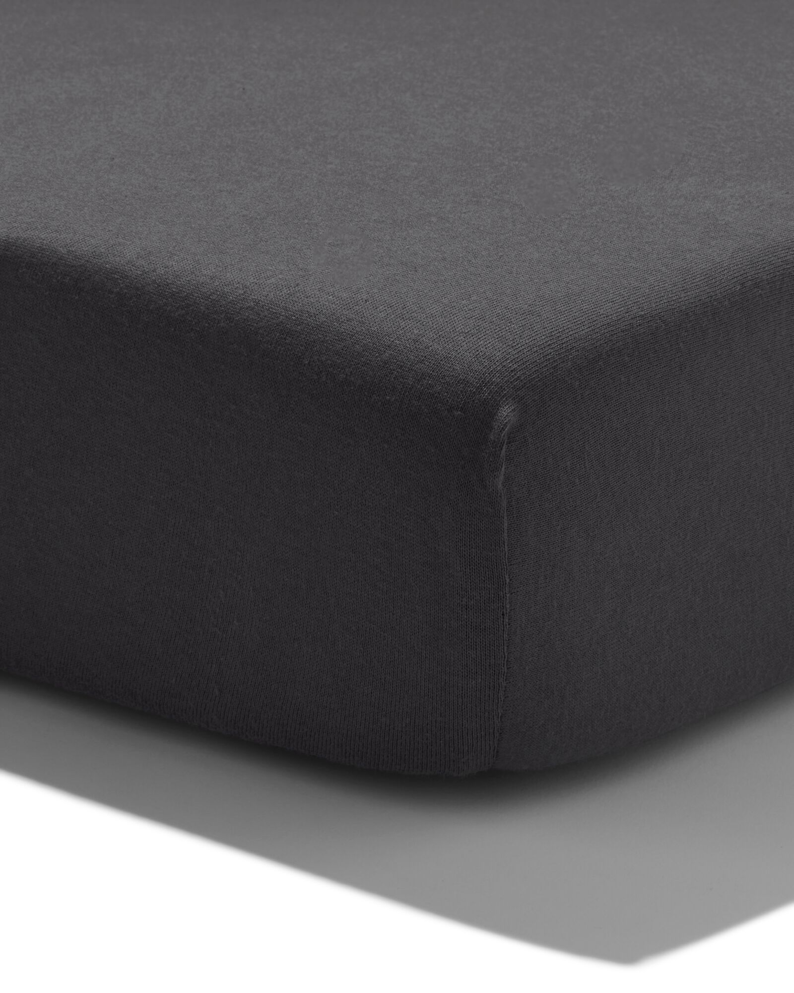 HEMA HEMA Topper Hoeslaken 160x200cm Zacht Katoen Donkergrijs (donkergrijs)
