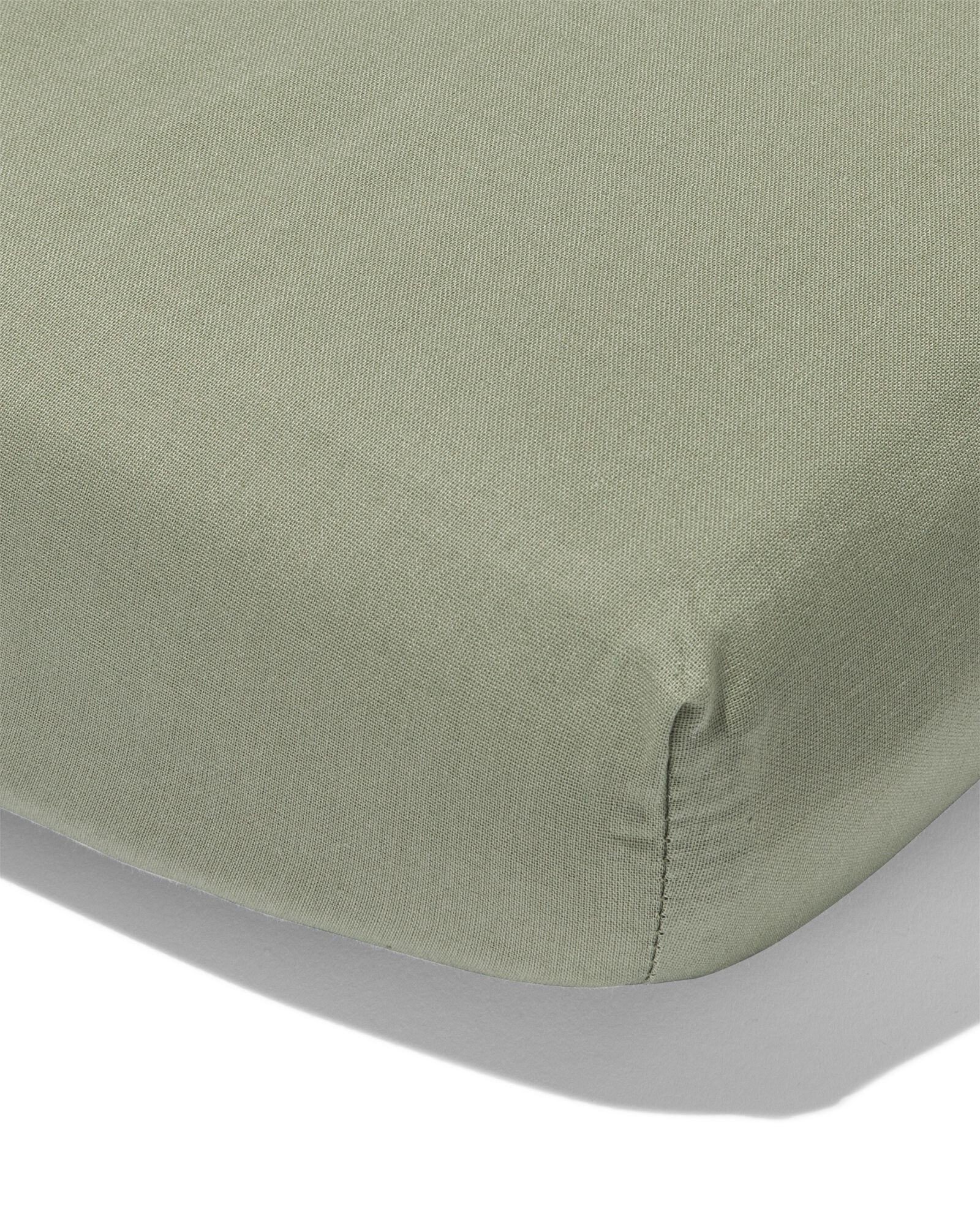 HEMA Topper Hoeslaken 140x200cm Zacht Katoen Groen (groen)