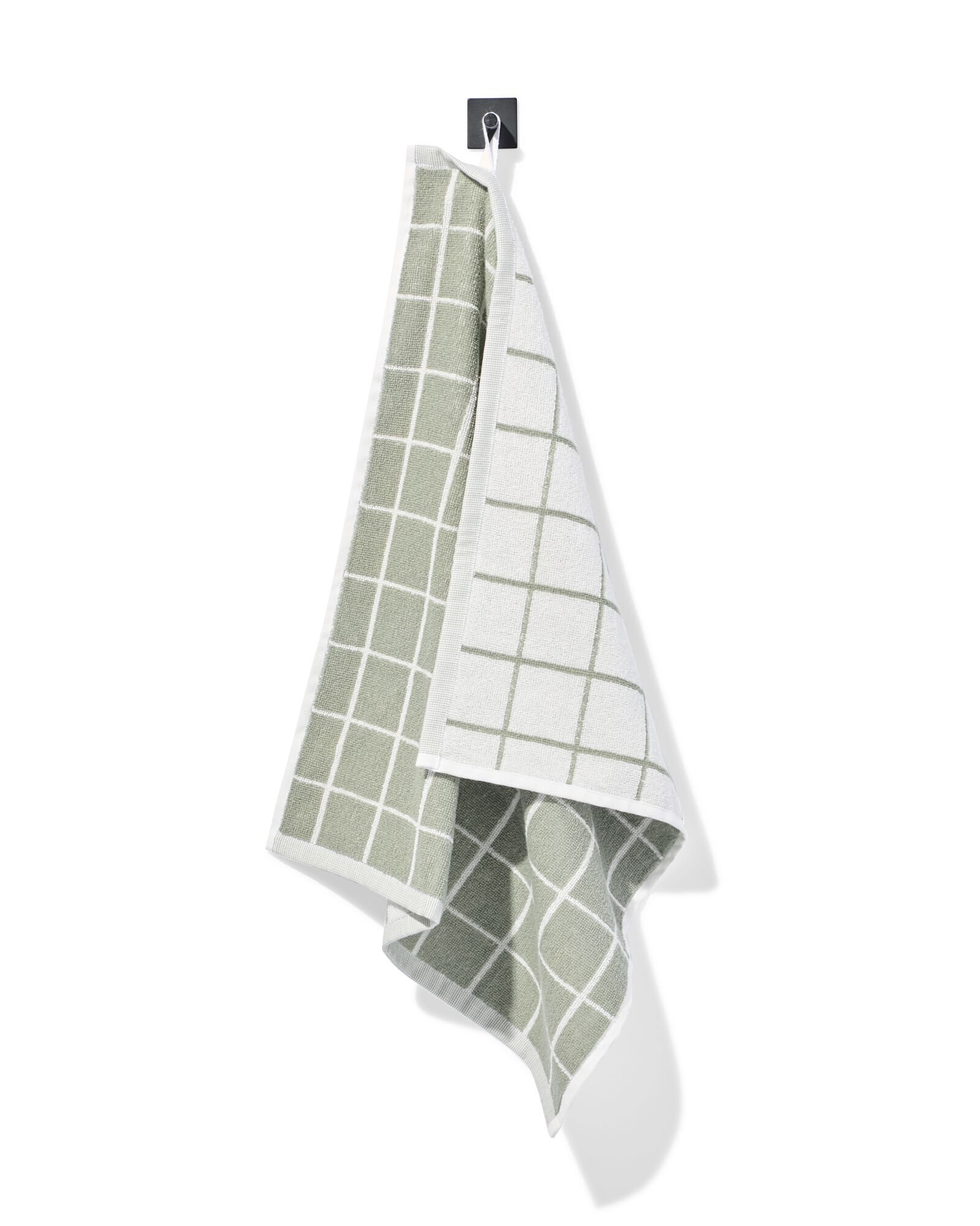 HEMA Keukendoek 50x50cm Katoen Ruiten (groen)
