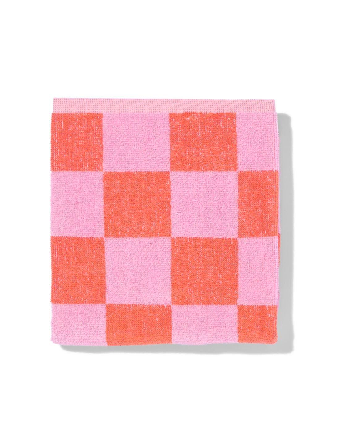 HEMA HEMA Keukendoek 50x50cm Katoen Ruiten Roze (roze)