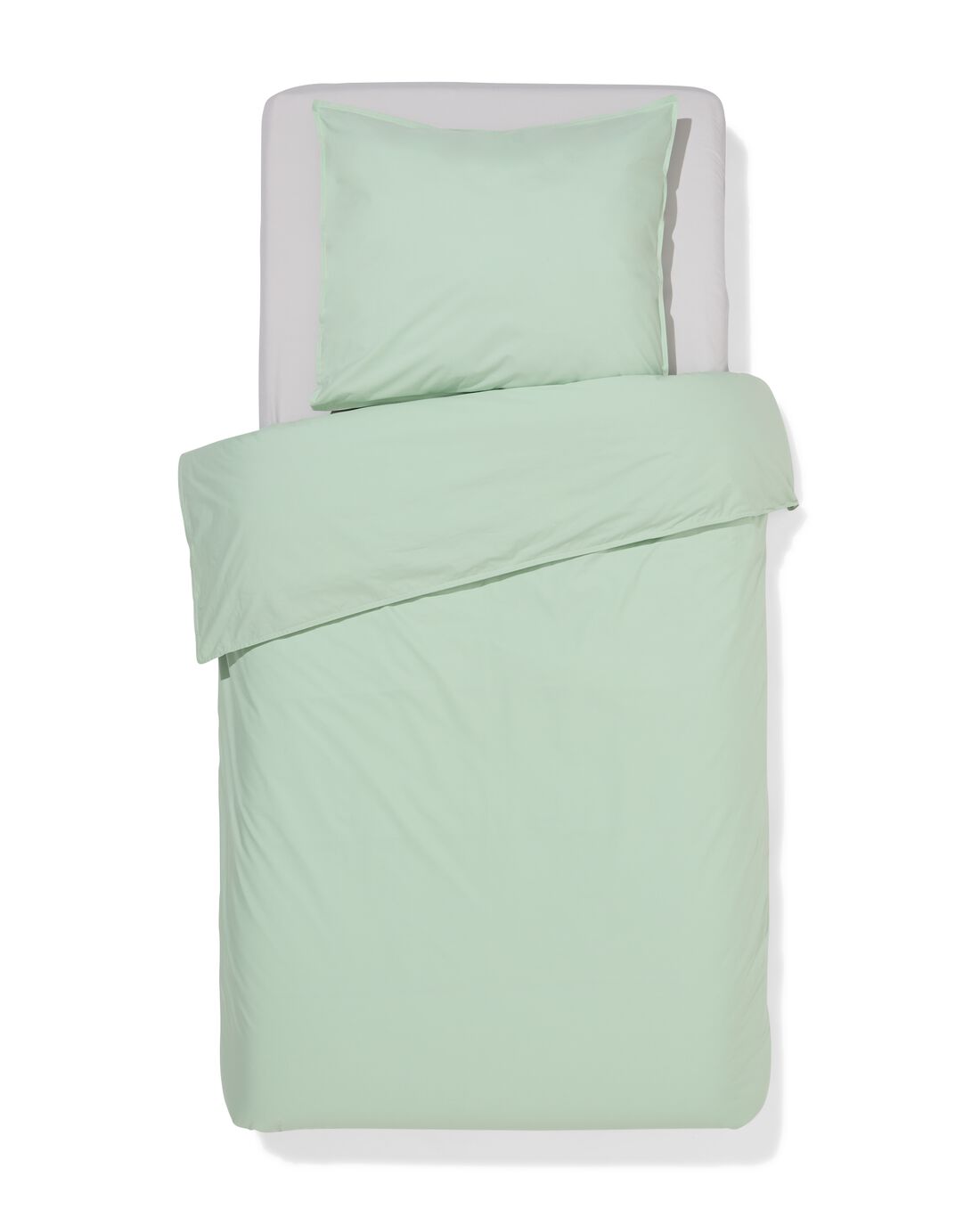HEMA Dekbedovertrek 140x200/220cm Percal Groen (groen)