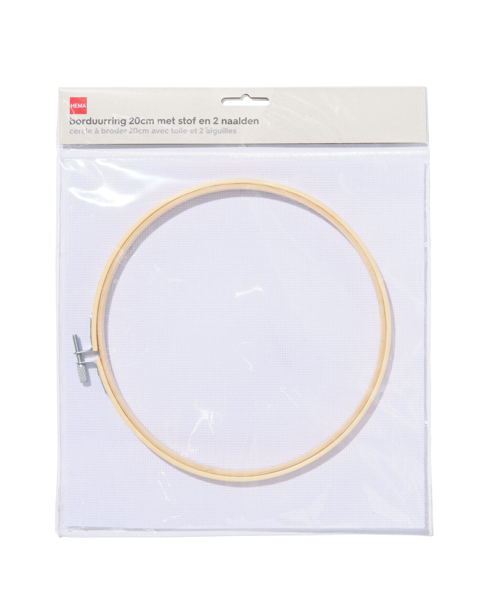 HEMA Borduurring Ø20cm Met Stof En 2 Naalden