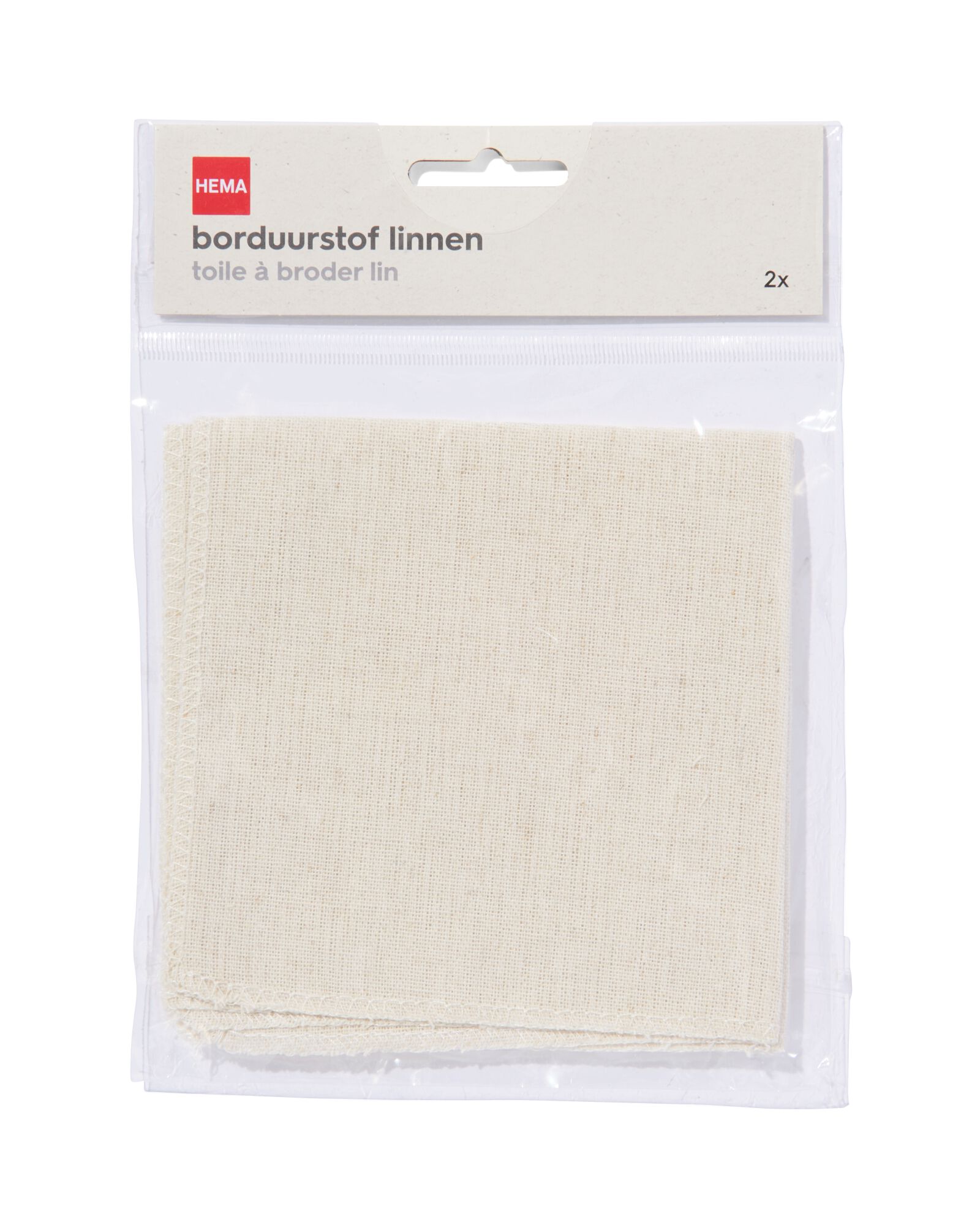 HEMA Borduurstof Linnen - 2 Stuks