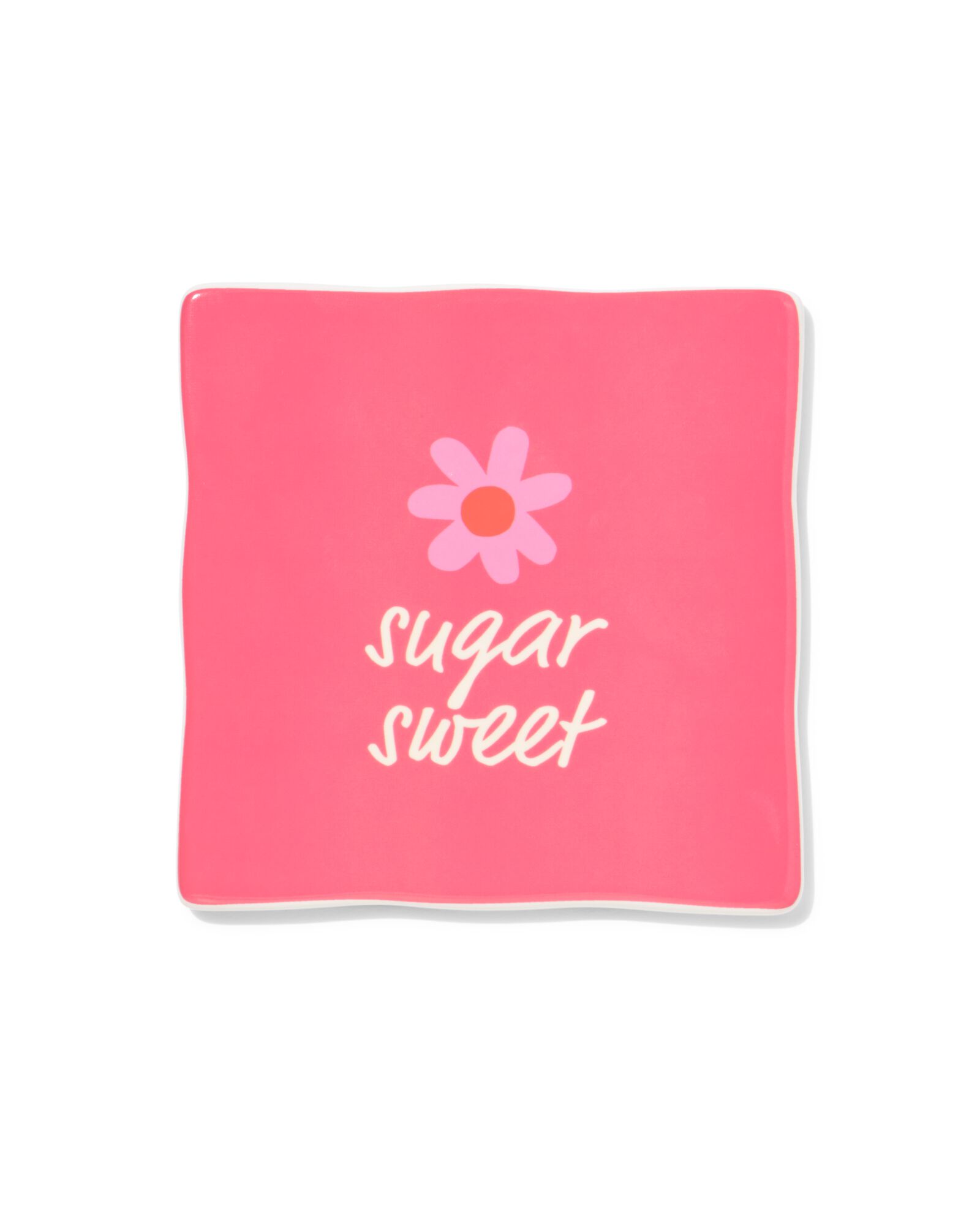 HEMA Tegel 10x10cm Keramiek Bloem &apos;sugar Sweet&apos; Roze