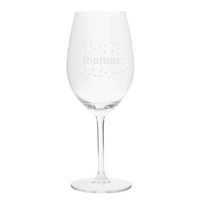 rodewijnglas gegraveerd