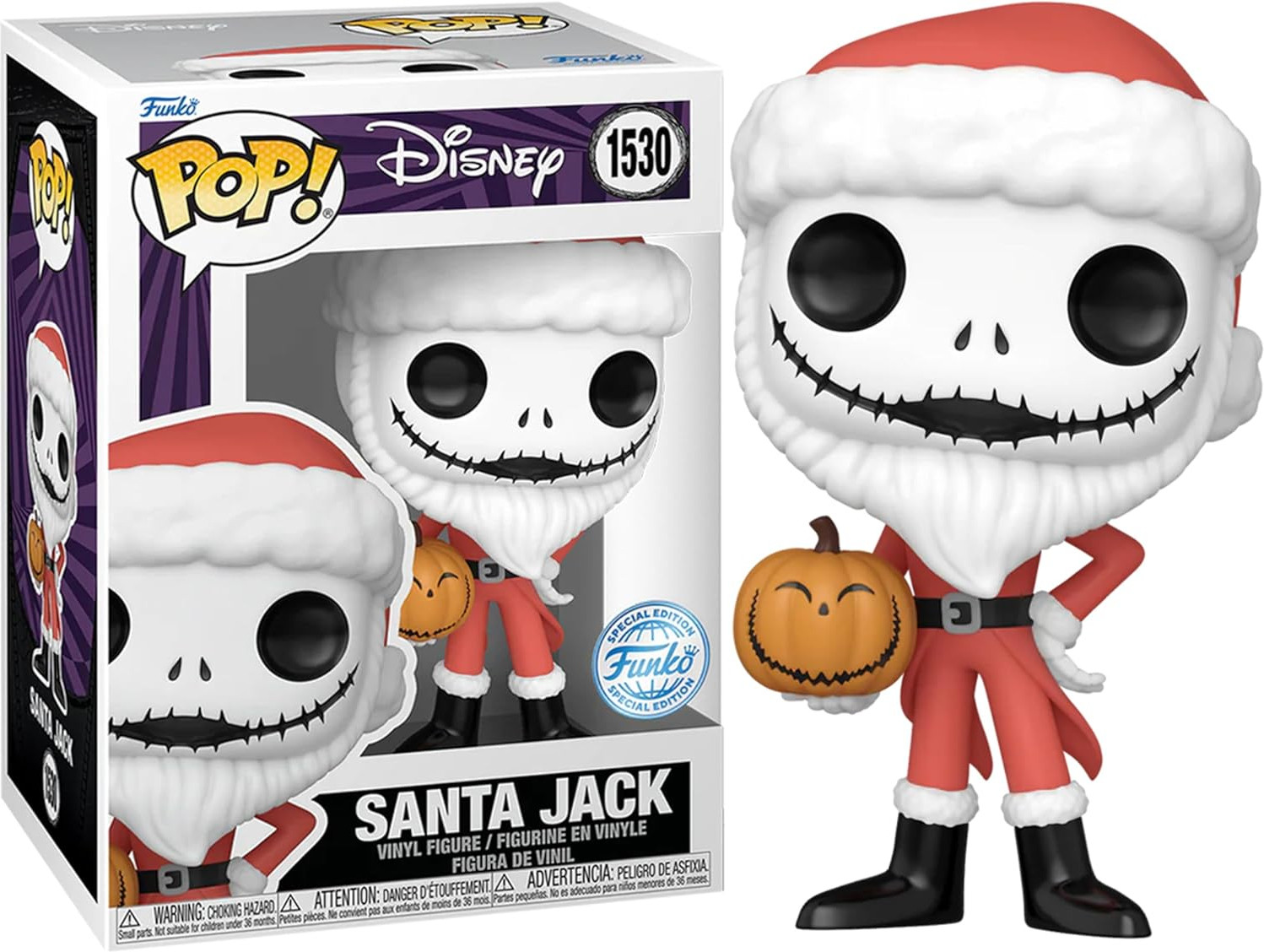 Disney Nightmare Before Christmas Funko Pop: Santa Jack