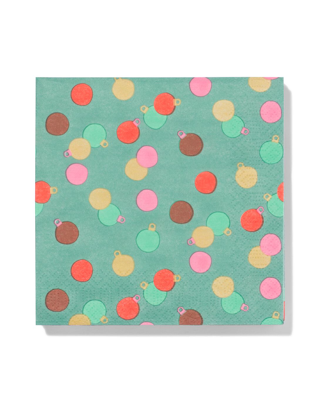 HEMA HEMA Servetten 33x33 Papier Kerstballen - 20 Stuks (groen)