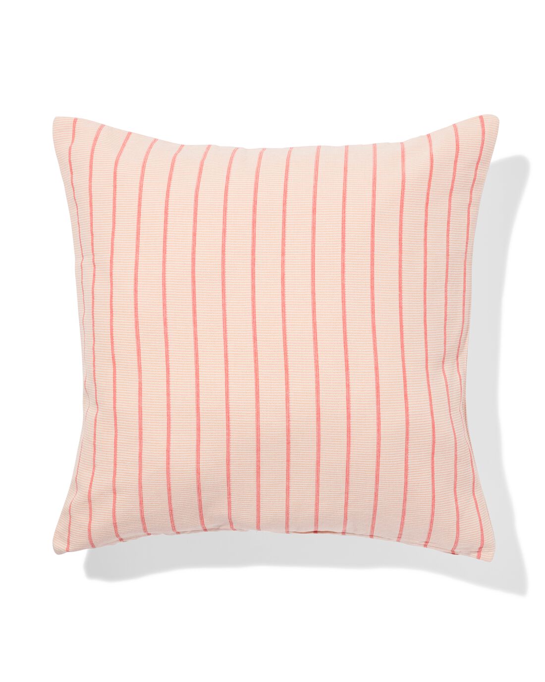 HEMA Kussenhoes 50x50cm Katoen Strepen Oranje (paars)