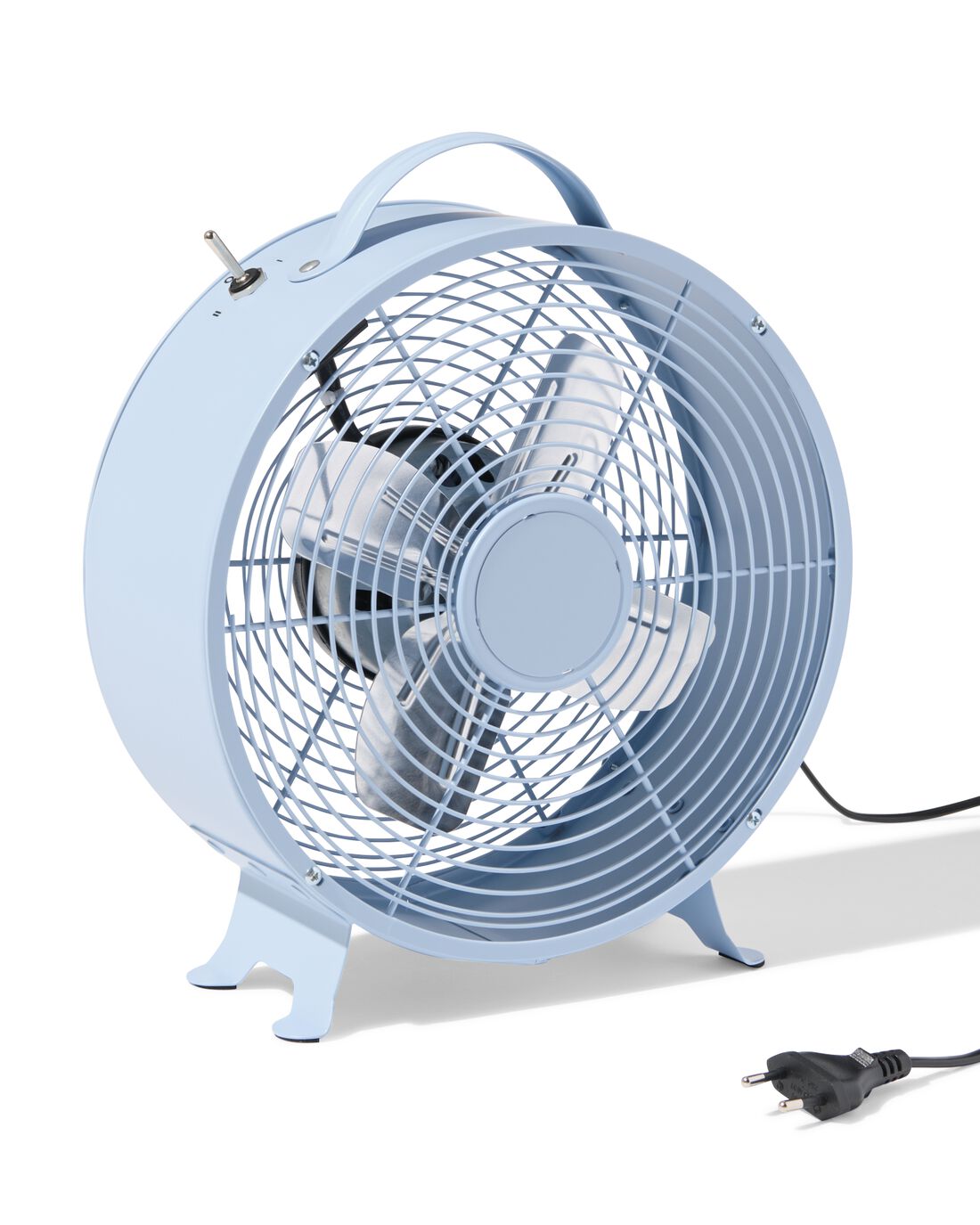 HEMA Tafelventilator Retro Ø25.8cm Blauw