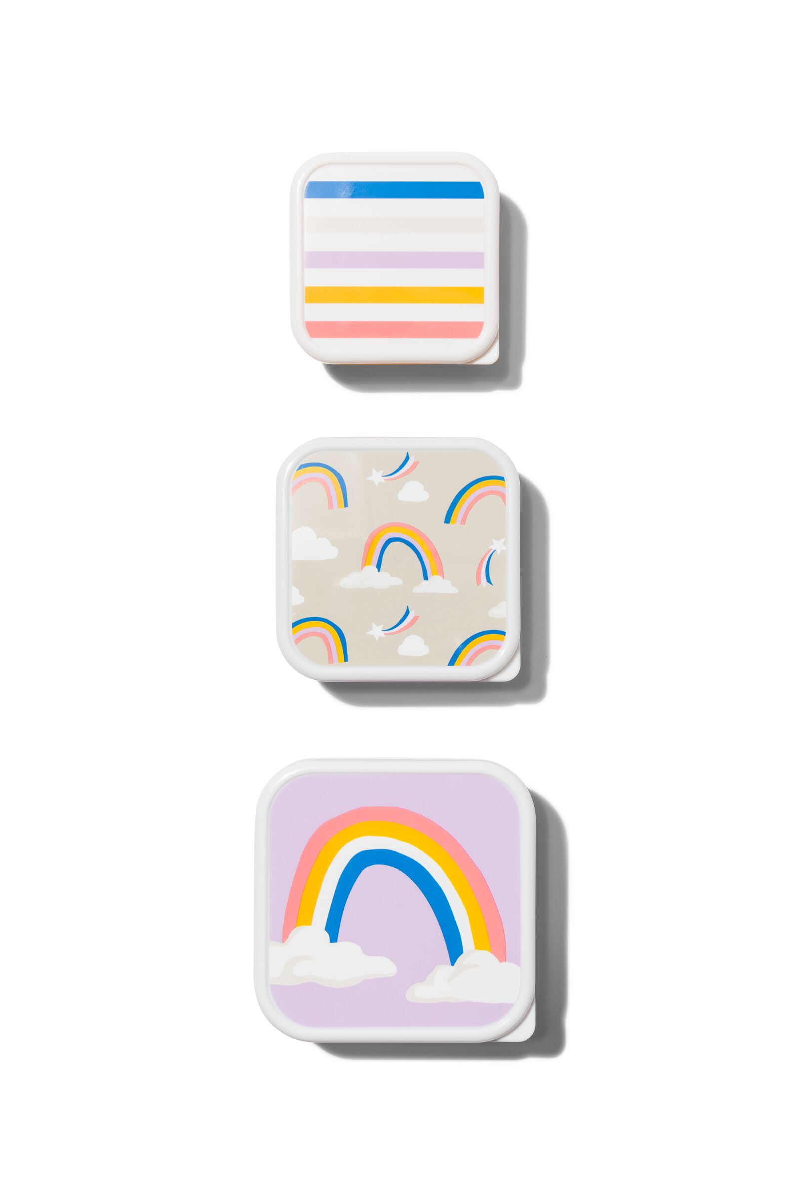051 Snackbox Regenbogen 3-delig