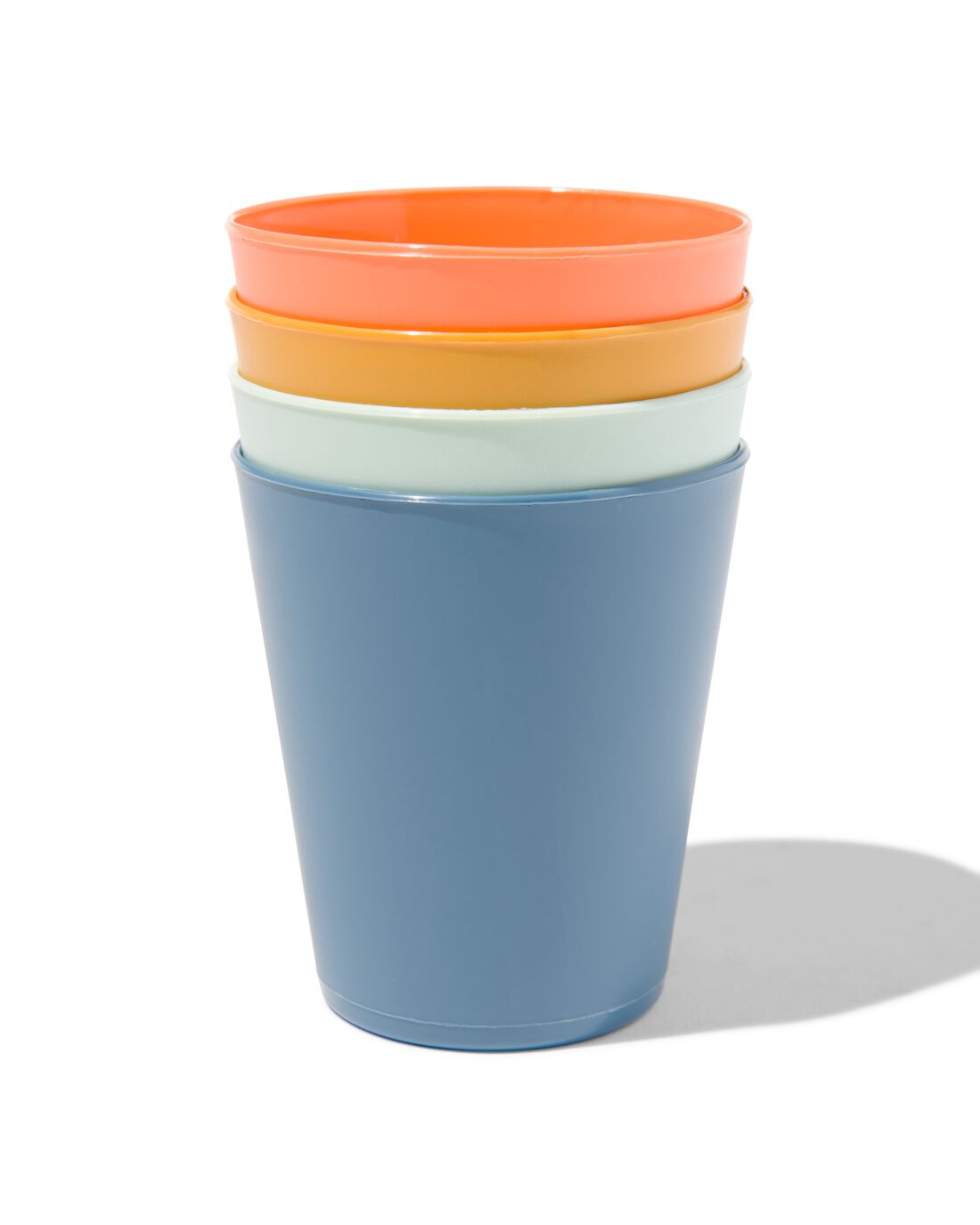 HEMA Bekers 250ml Kunststof - 4 Stuks (multicolor)