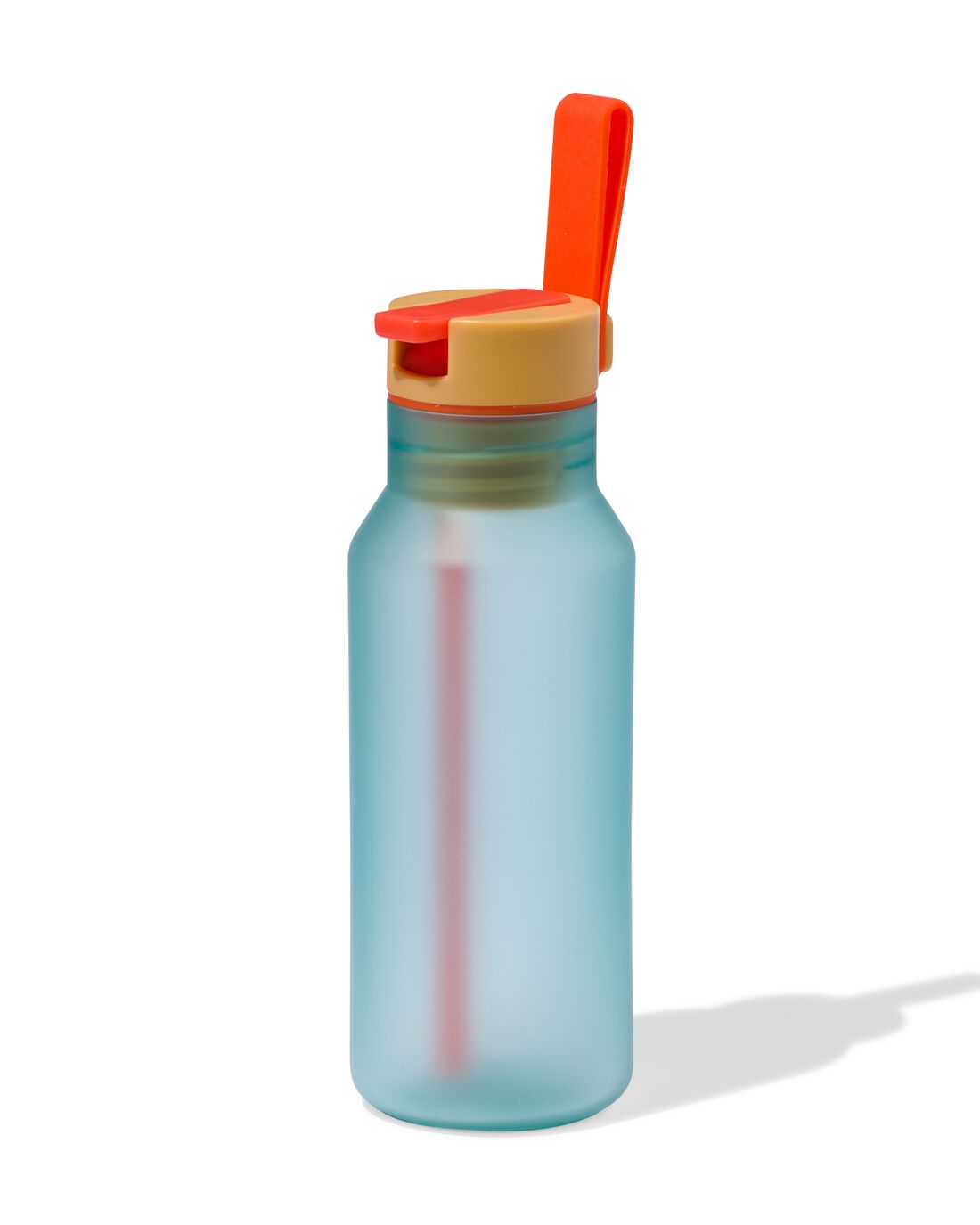 HEMA Waterfles Met Rietje 430ml Mint