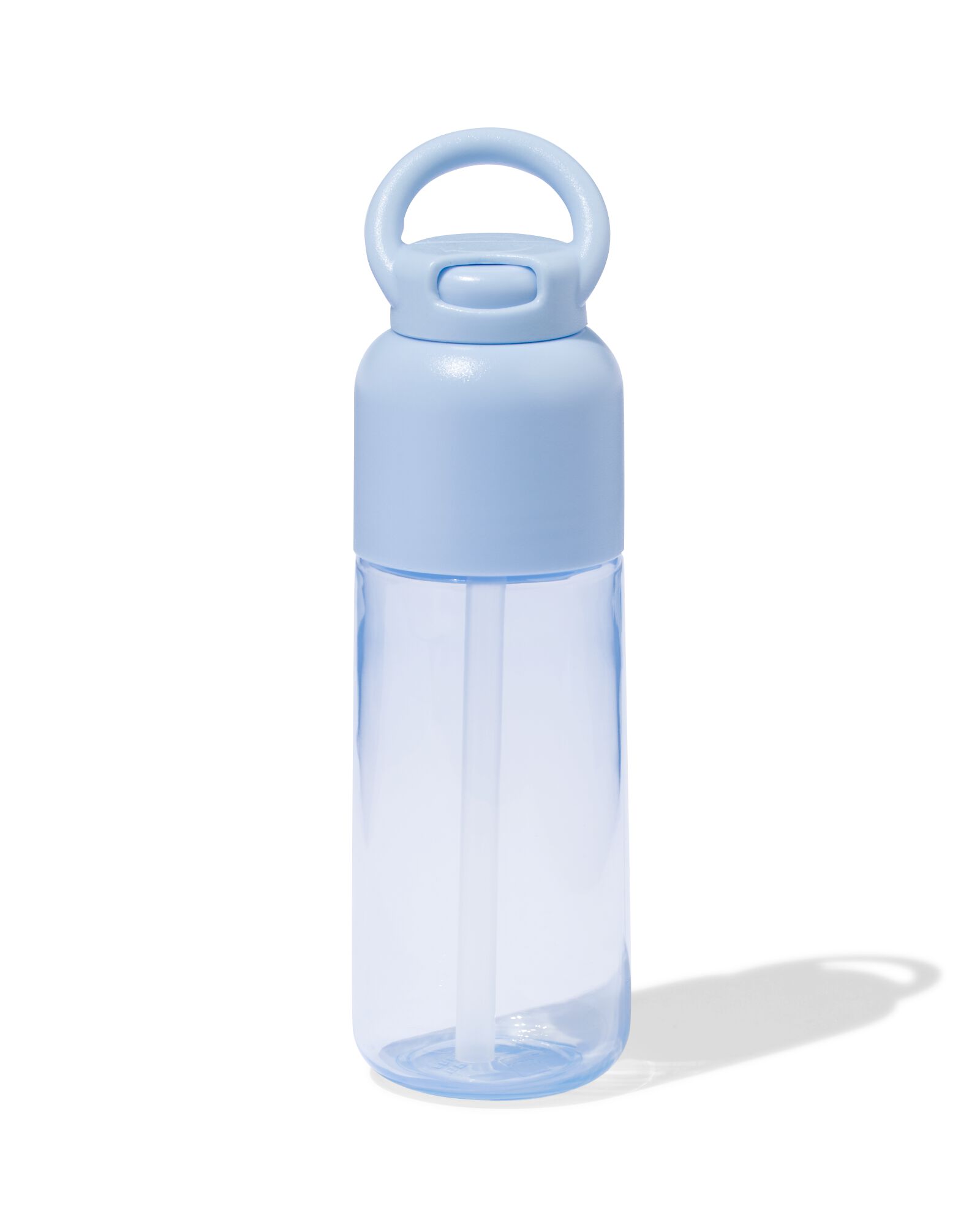 051 Waterfles Met Rietje 300ml Blauw