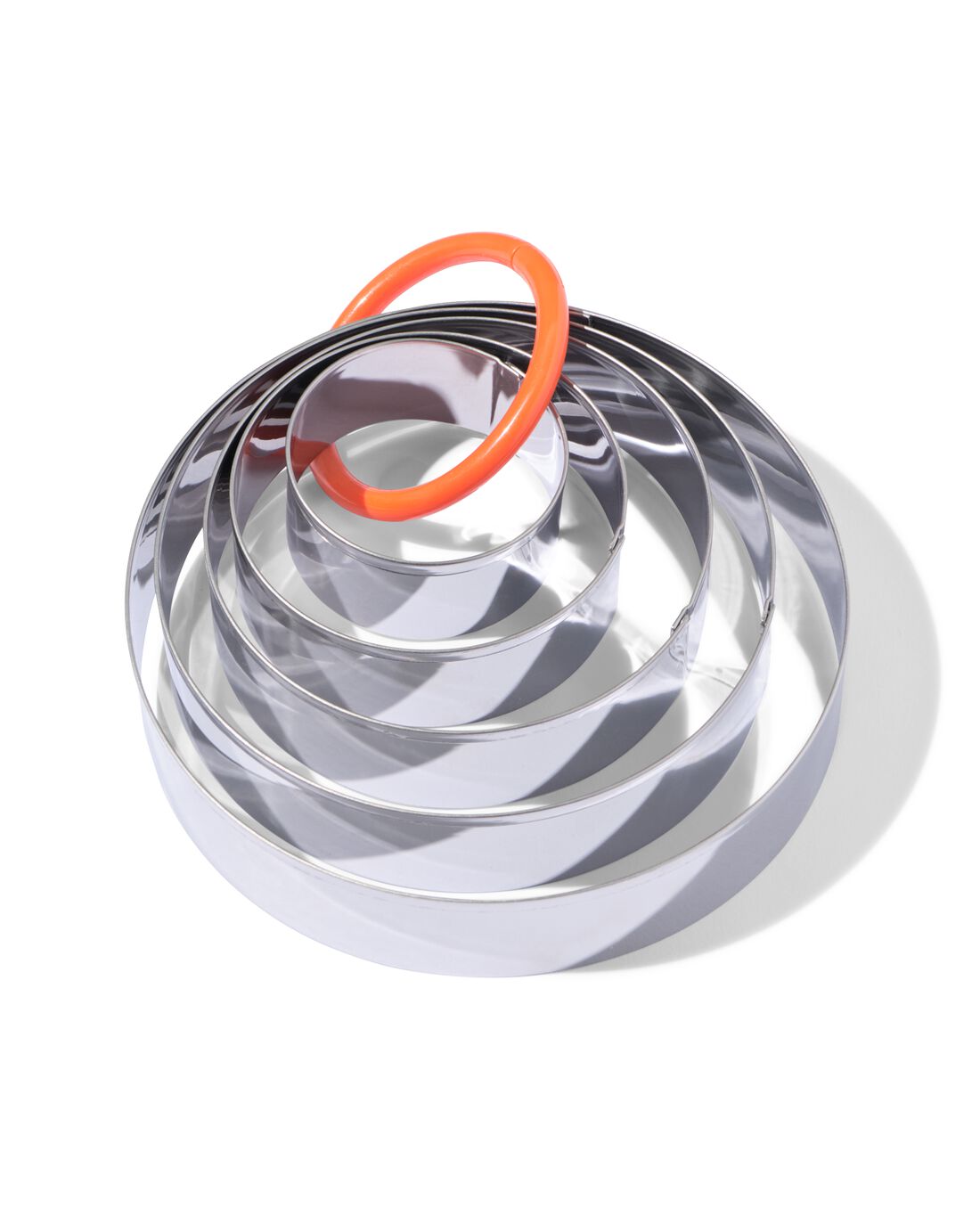 HEMA HEMA Bak- Garneerring Set 5 Stuks (grijs metallic)