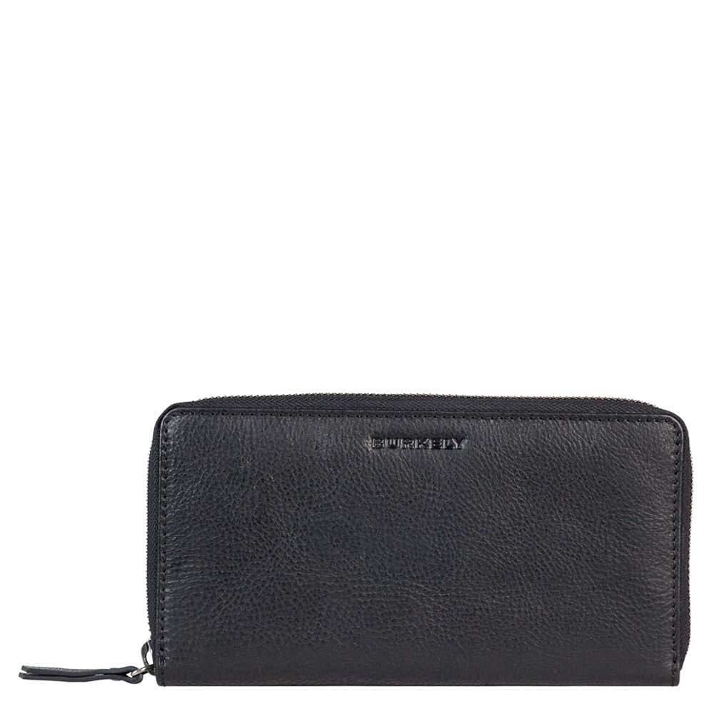 Burkely Antique Avery Wallet L black dames portemonnee