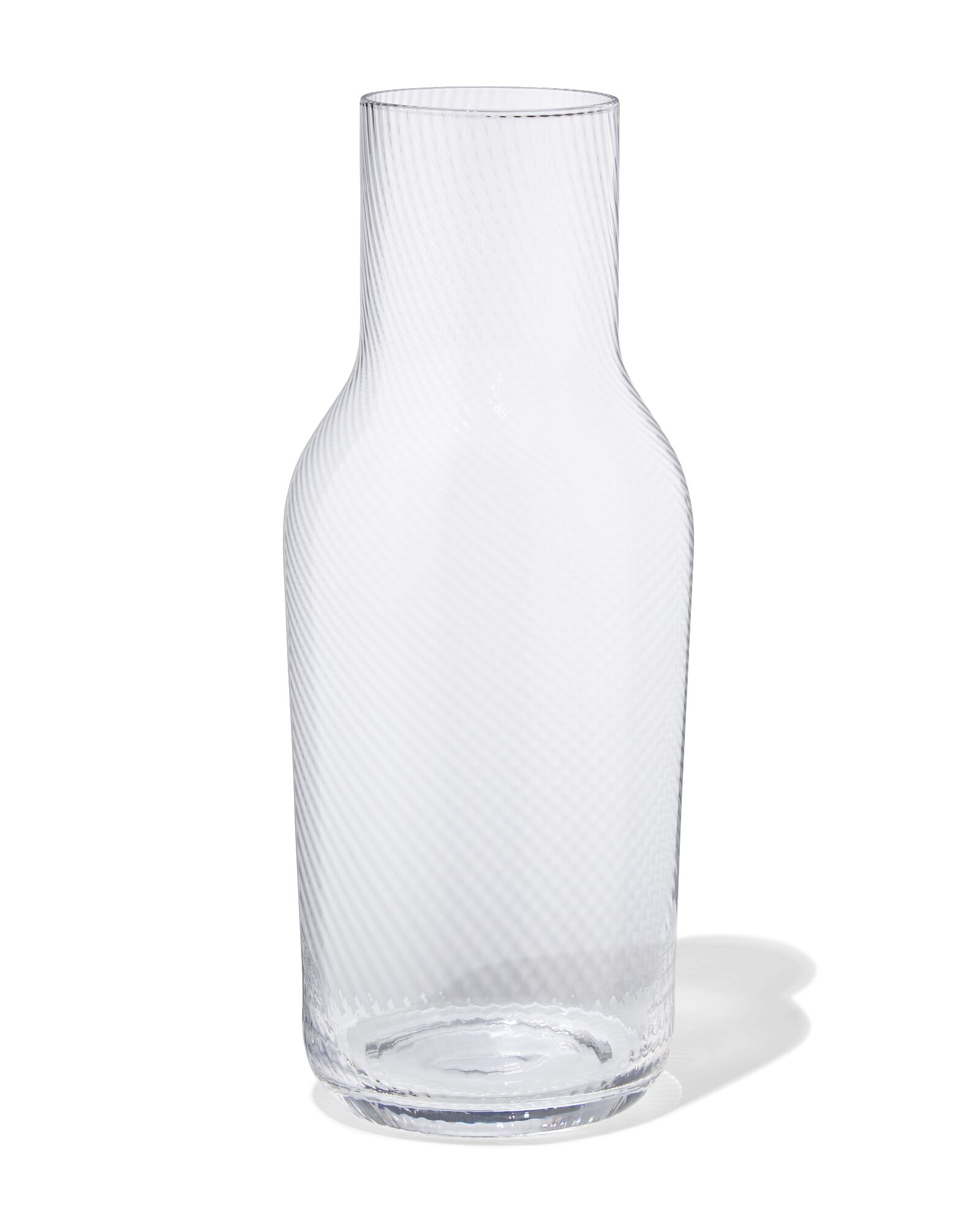 051 Karaf 1.2L Bergen Glas Twist Reliëf (transparant)