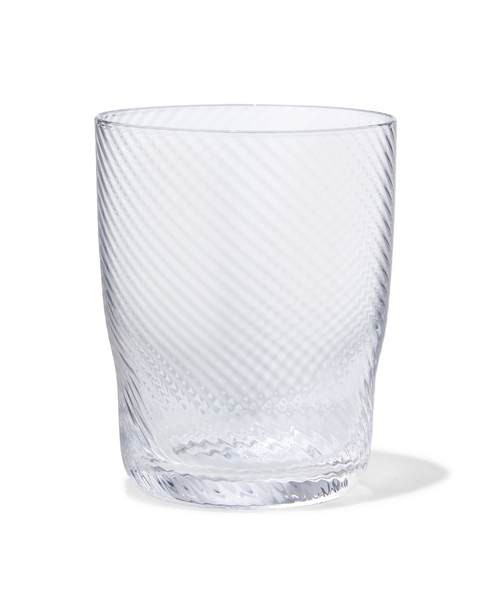 051 Waterglas Bergen Glas Twist Reliëf (transparant)