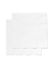 HEMA Servetten - 33 X 33 - Papier - Wit - 20 Stuks