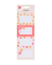 HEMA Etiketten Bloemen Roze-oranje - 20 Stuks