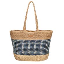 PE Florence Natural life Beachbag navy creme damestas