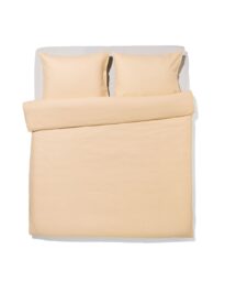HEMA HEMA Dekbedovertrek 240x200/220cm Flanel Strepen Beige (beige)