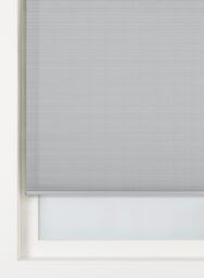 HEMA Plisse Dubbel Structuur Lichtdoorlatend Grijs (grijs)