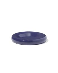 HEMA HEMA Kaarsonderzetter ⌀10cm Metaal Donkerblauw (donkerblauw)
