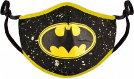 Batman - Black&Yellow Adjustable Shaped Face Mask (1 Pack)