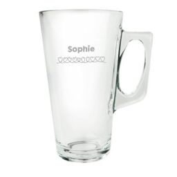 latte macchiato glas gegraveerd