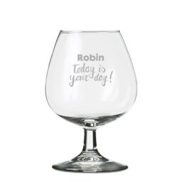 cognacglas gegraveerd