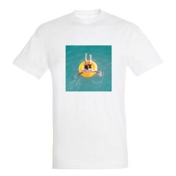 heren t-shirt met foto - wit