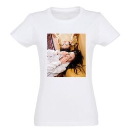 dames t-shirt met foto - wit