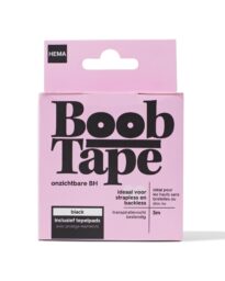 HEMA Boobtape Zwart 5m Inclusief Tepelpads
