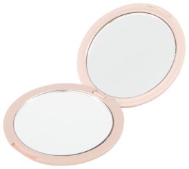 HEMA Vouwspiegeltje Metallic Rosé Ø 7.5 Cm