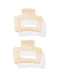 051 Haarklemmen 5 Cm - 2 Stuks Marmer