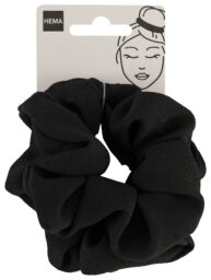 HEMA Scrunchies Stof Zwart - 2 Stuks