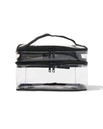HEMA Beautycase Met Organizer Transparant 17x25x15