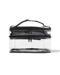 HEMA Beautycase Met Organizer Transparant 17x25x15