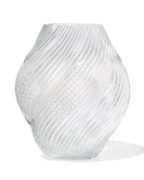 051 Vaas ⌀8x21cm Twist Retro Transparant (transparant)