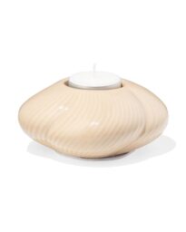 051 Theelichthouder Keramiek Twist Crème (creme)