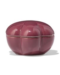051 Opbergbakje Keramiek Bloemvorm Paars (donkerpaars)