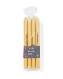 HEMA Lange Huishoudkaarsen Ø2.2x29 - 12 Stuks Lichtgeel (lichtgeel)