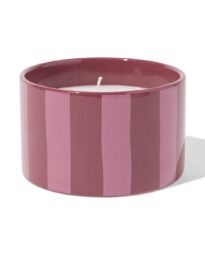 HEMA HEMA Geurkaars ⌀11x7cm Keramiek Lavendel-roos (donkerrood)