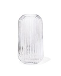 HEMA Vaas Voor Geurstokjes ⌀5.5x11cm Glas Ribbel Transparant (transparant)